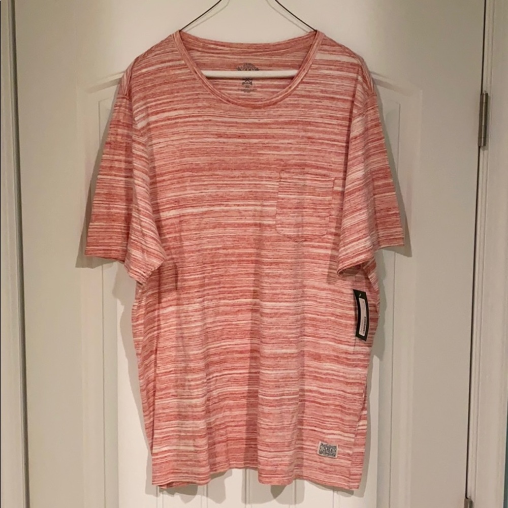 Flag & Anthem (Stitch Fix) Red & White Pocket Tee